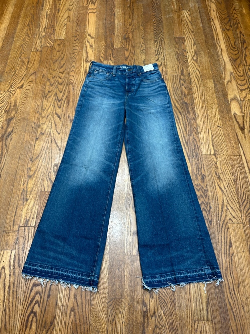 NWT J. Crew High-Rise Wide-Leg Jeans in Medium Blue Denim Size 26 never worn - Picture 8 of 11